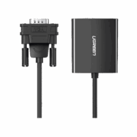 50945-p.png Entrada: VGA Macho / Salida: HDMI Hembra / Resolución de 1080P@60Hz / Puerto Estéreo de 3.5 mm / Plug and Play, Sin Controlador / Longitud del Cable 15 cm. / Incluye Cable de Alimentacion USB / Incluye Cable de Audio de 3.5mm.