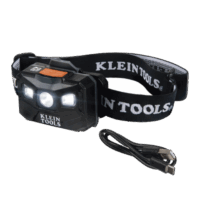 56048-p.png Lámpara Luz LED Frontal Recargable de 400 Lúmenes, Apagado Automático, con Correa de Tela, Adaptable y Ajustable a Gorros, Cascos, Cachuchas o directo a Frente Humana (Tipo Minero)