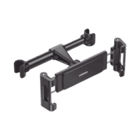 60108-p.png Soporte de Celular para Reposacabezas de automóvil / Compatibilidad con dispositivos de 4.7'' a 12.9'' / Ajustable de 101-144mm / Rotación de 360° / Goma Anti-Arañazos / Diseño Plegable / Anti Vibración / Aluminio +