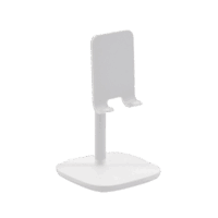 60343-p.png Soporte para Telefono Celular & Tablet / Ajustable de 5° a 45° / Base Antideslizante / Proteccion de Silicona / ABS / Amplia Compatibilidad con dispositivos de 4'' a 7.9'' / Color Blanco