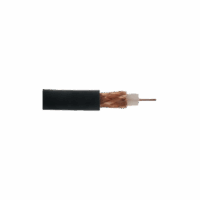 Retazo de 1 Metro de Cable Coaxial RG-59/U, 75 Ohm, Núcleo de Acero Revestido-Cobre, Blindaje en Malla Cobre-Trenzado, Aislante-Polietileno, Forro de PVC.​