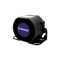 Alarma de reversa vehicular con montaje para superficies, 12-36 Vcc, 112 dBA