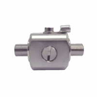 Protector contra descargas eléctricas. Cubre los rangos de frecuencia de los amplificadores de Señal Celular. 75 Ohm. Conectores F hembra.