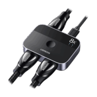 90385-p.png Conmutador HDMI 2.1 8K @60Hz / HDMI Splitter 2 Entradas a 1 Salida / Soporta 4K @120Hz 1080P @240Hz 3D / HDR Dolby / Alta Velocidad 48Gbps / Formatos de Audio LPCM/DTS/DSD, 2,0/2,1/5,1/7,1 canales