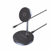 90668-h.png Estación de Carga Inal?mbrica | 3 en 1 | Compatible con MagSafe | Perfecto para iPhone y AirPods | Carga R?pida Adaptativa /Simultanea | Múltiples Protecciones | Luz Indicadora LED | Aleación de Aluminio | Incluye Cable.