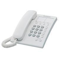 9475018.jpg TELEFONO PANASONIC KX-TS550MEW ALAMBRICO BASICO UNILINEA CON MARCADOR RAPIDO DE 10 NUMEROS CONTROL DE VOLUMEN DE 4 NIVELES (BLANCO)