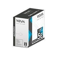 9515637.jpg BOBINA DE CABLE WAM CAT5E UTP CCA 24 AWG 305 MTS COLOR GRIS