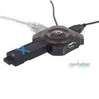 9545037-1.jpg HUB USB,MANHATTAN,162272,4 PTOS NEGRO ECONOMICO