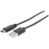 9788098.jpg CABLE USB,MANHATTAN,353298,-C V2.0, C-A 1.0M NEGRO 480MBPS