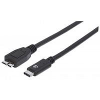 9867701.jpg CABLE USB,MANHATTAN,353397,-C V3.1, C-MICRO B 1.0M NEGRO
