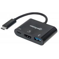 9870950.jpg DOCKING USB,MANHATTAN,152037,-C 3 PTOS, HDMI, USB-C PD/USBV3.2A