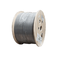 9A6M4A5-p.png Bobina de Cable Blindado F/UTP de 4 Pares, Z-MAX, Cat6A, Soporte de Aplicaciones 10GBase-T, CM, Color Gris, 305m