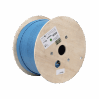 9A6R4A5-p.png Bobina de Cable Blindado F/UTP de 4 Pares, Z-MAX, Cat6A, Soporte de Aplicaciones 10GBase-T, CMR (Riser), Color Azul, 305m