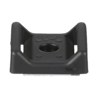 ABMTAC20-p.png Sujetador Para Cable, con Adhesivo, 28.5 x 28.5 mm (1.12 in x 1.12 in), Color Negro, Paquete de 100pz