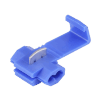 AECW2-p.png Terminal tipo almeja / 18 - 14 AWG / Azúl / Paquete de 25 piezas.