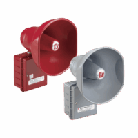 AudioMaster® Altavoz de bocina reentrante para megafonía y anunciamiento publico, 30W de Potencia, Listado contra incendios UL, Color Gris