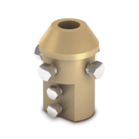 AT011A-p.png Adaptador de Punta Pararrayo PDC en Mástil 1 1/2".