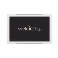 Panel táctil de programación Velocity de 8″ / Iluminación LED en bisel para programación de salas y control AV / Color blanco