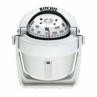 Brújula serie Explorer en color blanco, con iluminación nocturna color verde.