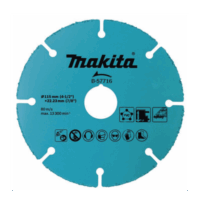 B57716-p.png Disco de carburo de tugsteno 4 1/2" multi-material para esmeriladora, Ideal para Yeso y Epóxicos.