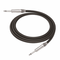 Cable de Audio | Plug 1/4 in a Plug 1/4 in Mono | Carcasa Cromada | Conectores Seetronic | Ideal para Instrumentos | Longitud 3m