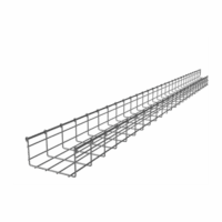 CH105200EZ-p.png Charola Tipo Malla 105/200 mm, Acabado Electro Zinc, Hasta 334 Cables Cat6, Tramo de 3 Metros
