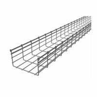 CH150200EZ-p.png Charola Tipo Malla 150/200 mm, Acabado Electro Zinc, Hasta 477 Cables Cat6, Tramo de 3 Metros