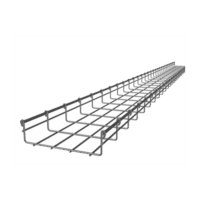 CH54200EZ-p.png Charola Tipo Malla 54/200 mm, Acabado Electro Zinc, Hasta 172 Cables Cat6, Tramo de 3 Metros