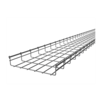 CH54300EZ-p.png Charola Tipo Malla 54/300 mm, Acabado Electro Zinc, Hasta 258 Cables Cat6, Tramo de 3 Metros