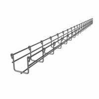 CH5450EZ-p.png Charola Tipo Malla 54/50 mm, Acabado Electro Zinc, Hasta 43 Cables Cat6, Tramo de 3 Metros