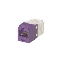 CJ688TGVL-p.png Conector Jack RJ45 Estilo TG, Mini-Com, Categoría 6, de 8 posiciones y 8 cables, Color Violeta