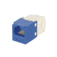CJK688TGBU-p.png Conector Jack RJ45 Estilo TG con Llaveado Azul, Mini-Com, Categoría 6, de 8 posiciones y 8 cables