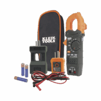CL120KIT-p.png Kit de Amperímetro de Gancho (400A CA) con Probador de Fase y Divisor (para medir corriente sin cortar el cable).