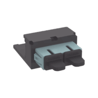 CMDAQSCZBL-p.png Módulo Acoplador SC Duplex, para Fibra Óptica Multimodo OM3/OM4, Tipo Mini-Com, Color Aqua