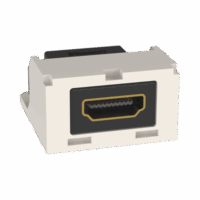 CMHDMIIW-p.png Módulo Acoplador HDMI 2.0, Hembra a Hembra Tipo-A, Categoría 2, Uso en 2 Puertos Mini-Com, Color Blanco Mate