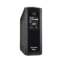 CP1500AVRLCD-p.png UPS de 1500 VA/900 W, Topología Línea Interactiva, Entrada 120 Vca NEMA 5-15P, Tipo Mini Torre, Con 12 Tomas NEMA 5-15R