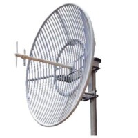 CROGP080923.jpg Antena Parabólica de Rejilla | 824-960 MHz | 23 dBi de Ganancia | Cubre muy bien la Banda 5 (850 MHz) Celular. Antena Donadora que se utiliza para los amplificadores de señal celular para cubrir comunidades alejadas.