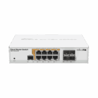CRS1128P4SIN-p.png Cloud Router Switch Administrable L3, 8 puertos 10/100/1000 Mbps c/PoE Pasivo ó 802.3af/at, 4 Puertos SFP