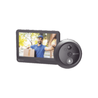 CSHP4-p.png Videoportero Con Mirilla y Pantalla Wi-Fi de Batería Recargable / Para Instalarse en Puerta / Cámara 1080P / Audio de Dos Vías / Uso en Interior