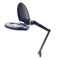 Lampara de LED para Escritorio con Lupa de 5 Pulgadas de Diámetro, 5 Dioptrias, 2.25X.
