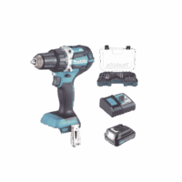 Rotomartillo/Taladro Inalámbrico (1/2") de 1,900 RPM, 18Vcc, Incluye 1 Batería BL1815N de 1.5Ah, 1 Cargador Modelo  DC18SD y Un Set de 75 Pzas  Modelo E-06943