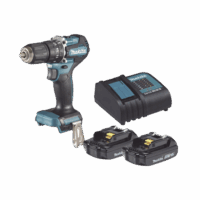 Rotomartillo/Taladro Inalámbrico SIN CARBONES, Broquero de 1/2", 1,700 RPM, 18V⎓, Torque: 42 N.m C/2 Bat. (1.5Ah) y Cargador.