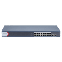 DS3E1518PEI-p.png Switch Gigabit PoE+ / Administrable / 16 Puertos 1000 Mbps PoE+ / 1 Puerto 1000 Mbps de Uplink / 1 Puerto SFP / Configuración Remota desde Hik-PartnerPro / Modo Extendido hasta 300 Metros / 130 Watts Modelo:DS-3E1518P-EI