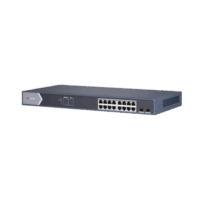 DS3E1518PSI-p.png Switch Gigabit PoE+ / Administrable / 16 Puertos 1000 Mbps PoE+ / 2 Puertos SFP / Configuración Remota desde Hik-ParnerPro / PoE hasta 300 Metros / 225 Watts