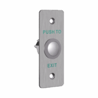 DSK7P02-p.png Botón de Salida Metálico / Forma Rectangular / Normalmente Abierto o Cerrado / Estético / Interior Modelo:DS-K7P02