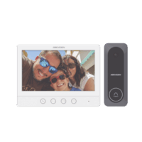 Kit de Videoportero TurboHD con Pantalla LCD a Color de 7" / Frente de Calle para Exterior de Policarbonato / 720p (1 Megapíxel )130° de Visión (Gran Angular) Modelo:DS-KIS212