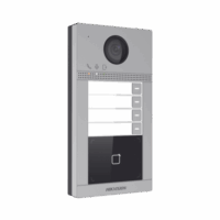 DSKV8413WME1C-p.png Videoportero IP 2 Megapixel / Llamada y Apertura Remota desde App Hik-Connect / PoE / Exterior IP65 + Antivandalico IK08 / 4 Departamento / Apertura con Tarjeta / Soporta 2 Puertas y hasta 6 Monitores Modelo:DS-KV8413-WME1(C)