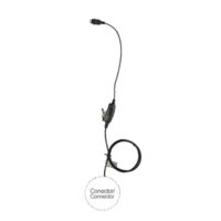 Micrófono de 1 cable serie LOC para KENWOOD PKT-23K