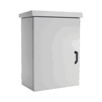 ECL906050P-p.png Gabinete Para Exterior OSP ComLine, Protección NEMA 4/12/4X/3/3R; IP66, 600 mm de Ancho, 500 mm de Profundidad, 18 UR, De Aluminio, Color Gris Claro