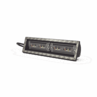 ED3974RWBW-p.png Luz direccional cubierta de ventana, 12-24 Vcc, 2 cabezales dual color, Rojo/Claro/Azul/Claro